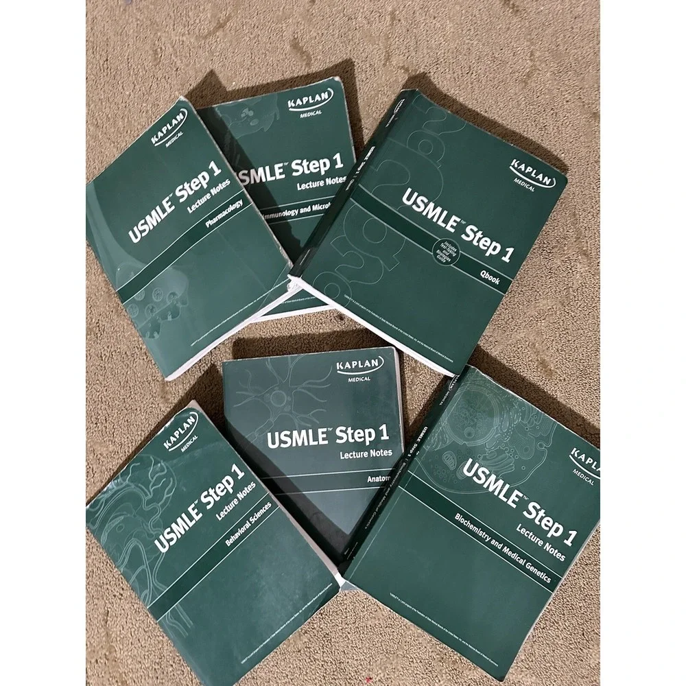 USMLE‎ Step 1 Lecture Notes Vintage 2009 6 Book Set Kaplan Test Prep